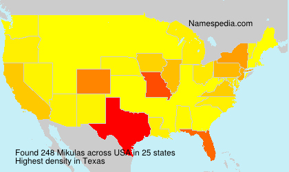 Surname Mikulas in USA Surname Mikulas in USA