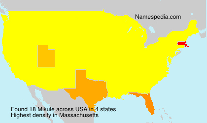 Surname Mikule in USA Surname Mikule in USA