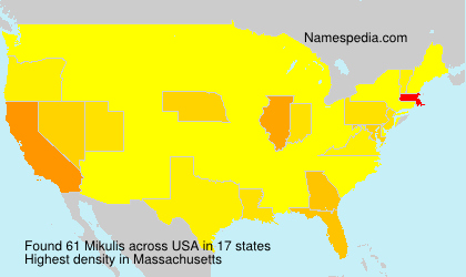 Surname Mikulis in USA Surname Mikulis in USA