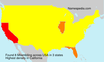 Surname Milambiling in USA Surname Milambiling in USA