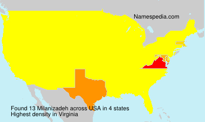 Surname Milanizadeh in USA Surname Milanizadeh in USA