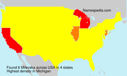 Surname Milevska in USA Surname Milevska in USA