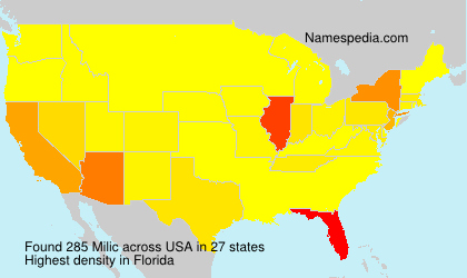 Surname Milic in USA Surname Milic in USA