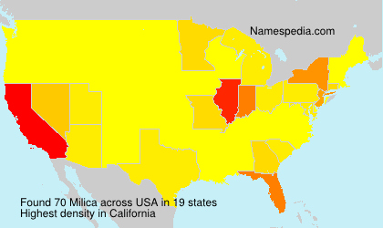 Surname Milica in USA Surname Milica in USA