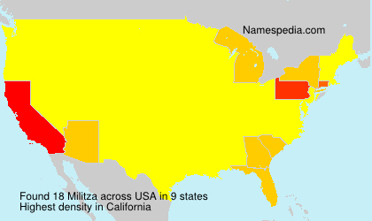 Surname Militza in USA Surname Militza in USA