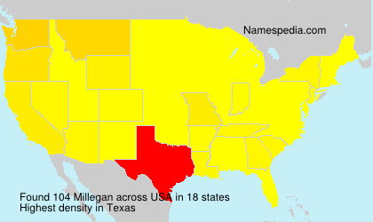 Surname Millegan in USA Surname Millegan in USA