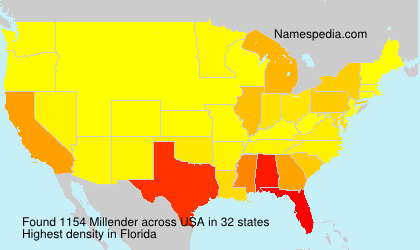 Surname Millender in USA Surname Millender in USA