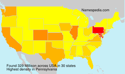 Surname Millison in USA Surname Millison in USA