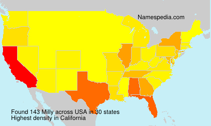 Surname Milly in USA Surname Milly in USA