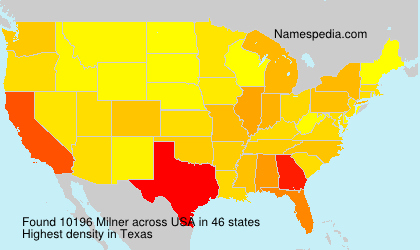 Surname Milner in USA Surname Milner in USA