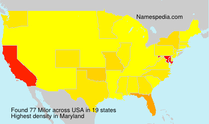 Surname Milor in USA Surname Milor in USA