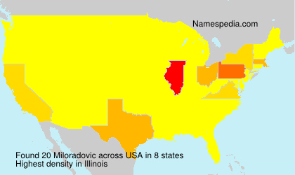 Surname Miloradovic in USA Surname Miloradovic in USA