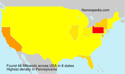 Surname Milowicki in USA Surname Milowicki in USA
