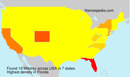 Surname Milstrey in USA Surname Milstrey in USA