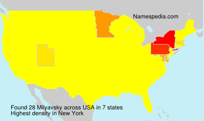 Surname Milyavsky in USA Surname Milyavsky in USA
