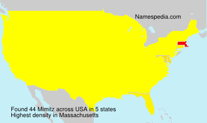 Surname Mimitz in USA Surname Mimitz in USA