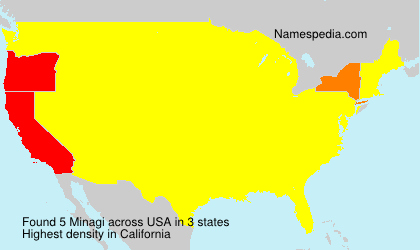 Surname Minagi in USA Surname Minagi in USA