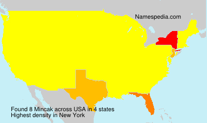Surname Mincak in USA Surname Mincak in USA