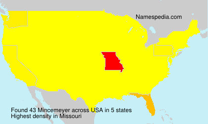 Surname Mincemeyer in USA Surname Mincemeyer in USA