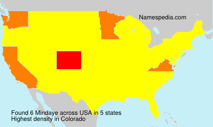 Surname Mindaye in USA Surname Mindaye in USA