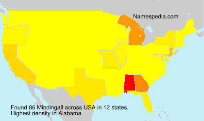 Surname Mindingall in USA Surname Mindingall in USA