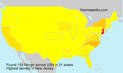 Surname Mingin in USA Surname Mingin in USA