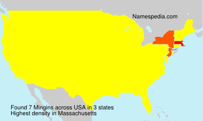 Surname Mingins in USA Surname Mingins in USA