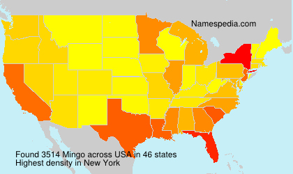 Surname Mingo in USA Surname Mingo in USA