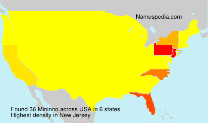 Surname Mininno in USA Surname Mininno in USA