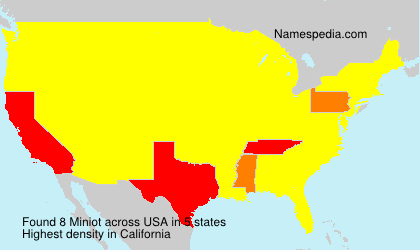 Surname Miniot in USA Surname Miniot in USA