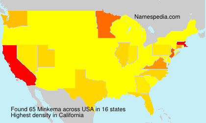 Surname Minkema in USA Surname Minkema in USA