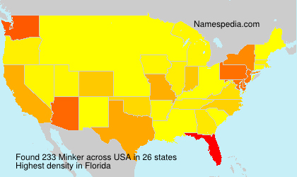 Surname Minker in USA Surname Minker in USA