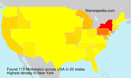 Surname Minkiewicz in USA Surname Minkiewicz in USA