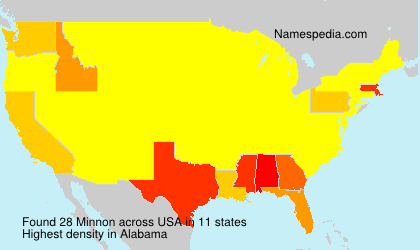Surname Minnon in USA Surname Minnon in USA
