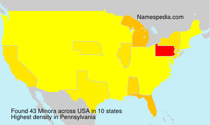 Surname Minora in USA Surname Minora in USA