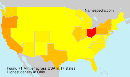 Surname Mintier in USA Surname Mintier in USA