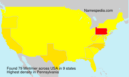 Surname Mintmier in USA Surname Mintmier in USA