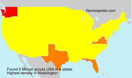 Surname Minuet in USA Surname Minuet in USA