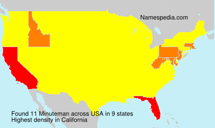 Surname Minuteman in USA Surname Minuteman in USA