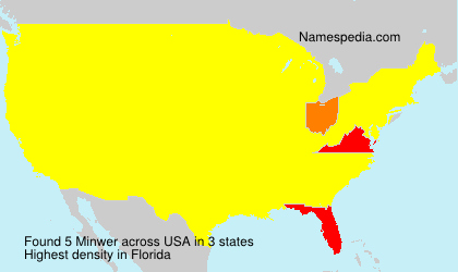 Surname Minwer in USA