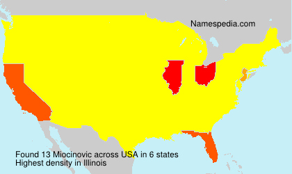Surname Miocinovic in USA Surname Miocinovic in USA