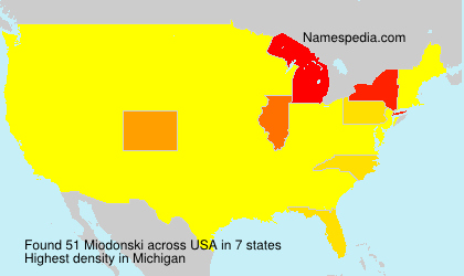 Surname Miodonski in USA Surname Miodonski in USA