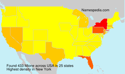 Surname Mione in USA Surname Mione in USA