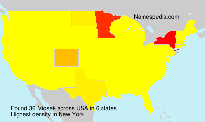 Surname Miosek in USA Surname Miosek in USA