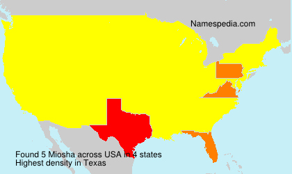 Surname Miosha in USA Surname Miosha in USA