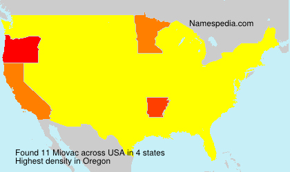 Surname Miovac in USA Surname Miovac in USA
