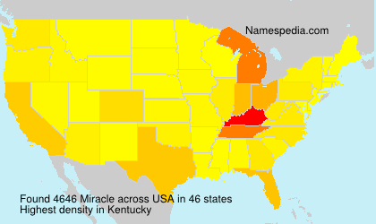 Surname Miracle in USA Surname Miracle in USA
