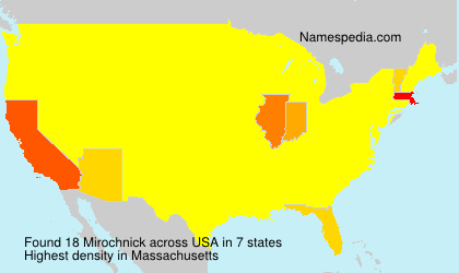 Surname Mirochnick in USA Surname Mirochnick in USA
