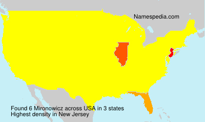 Surname Mironowicz in USA