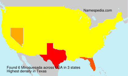 Surname Miroquesada in USA Surname Miroquesada in USA